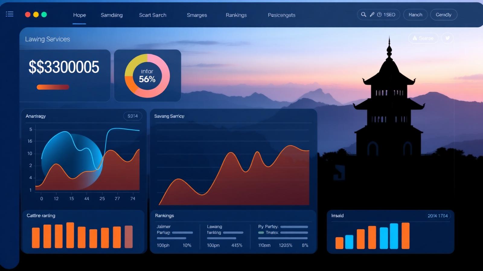 Jasa SEO Semarang - Dashboard analytics dan strategi digital marketing untuk bisnis di Semarang